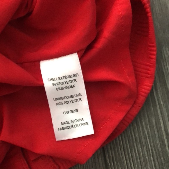 CLEO Ravishing Red Sleeveless Size US 10 petite (gold zipper) - Picture 8 of 11